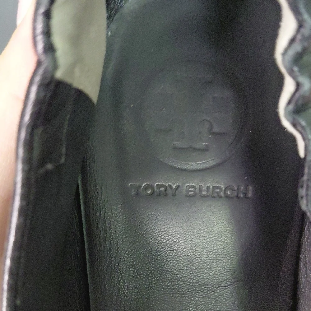 Tory Burch Black Minnie Travel Flats